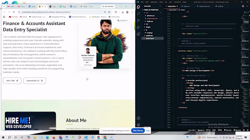 Cover image for 🚀 My Web Development Portfolio
I’m