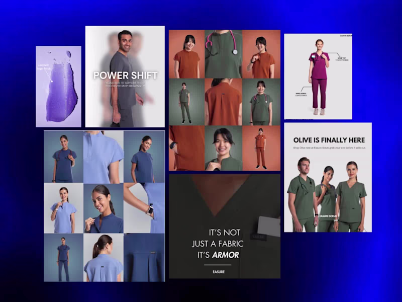 Cover image for Instagram Content & Feed Design for Medical Scrubs Brand