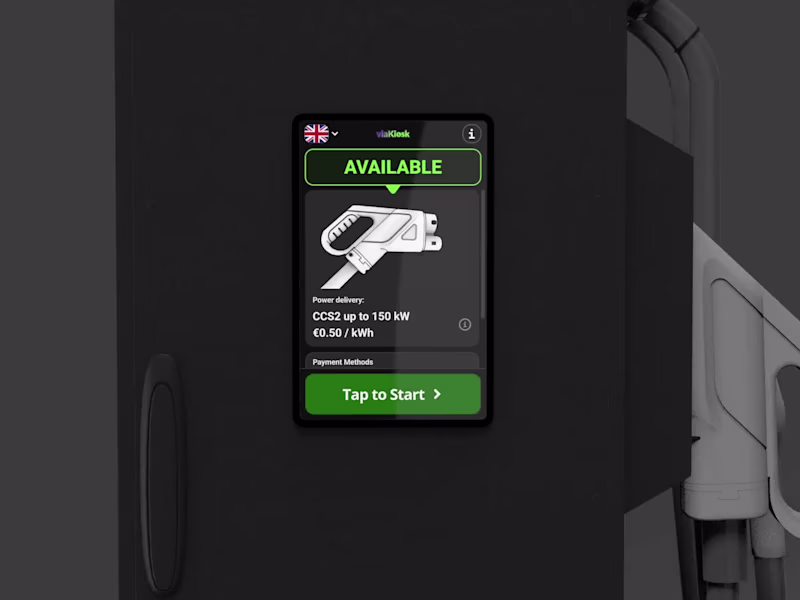 Cover image for UX/UI Design for VIA's EV‑Charging