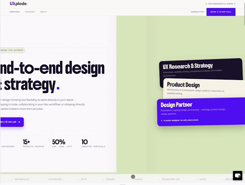 Cover image for UXplode: my personal website, from Figma to live site