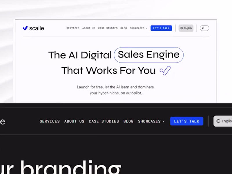 Cover image for SCAILE – AI Growth & Sales Platform (Framer)
