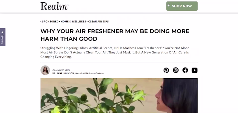 Cover image for Advertorial landing page developed on