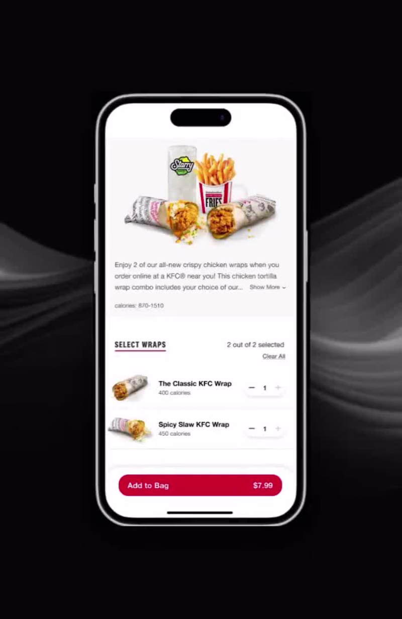 Cover image for The KFC product detail page