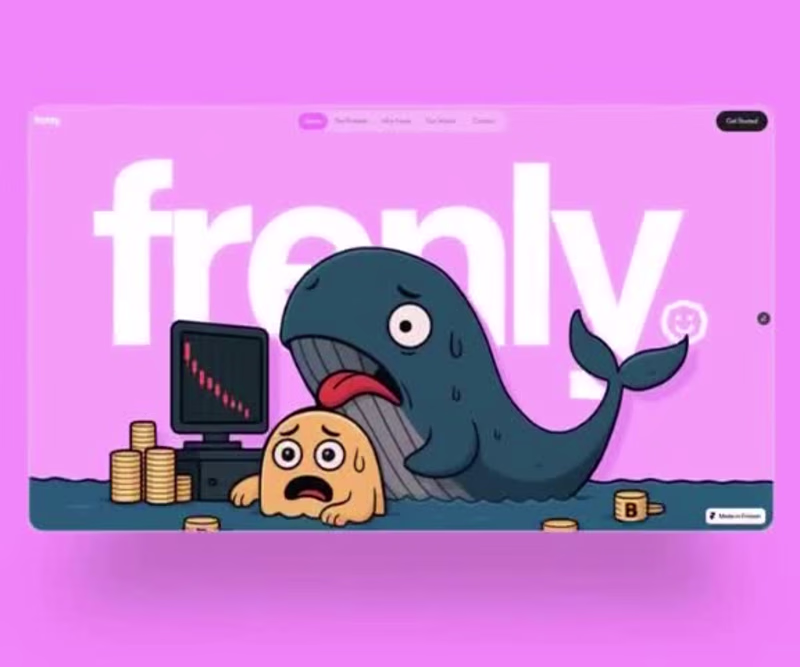 Cover image for Modern Website Design in Framer for “Frenly”