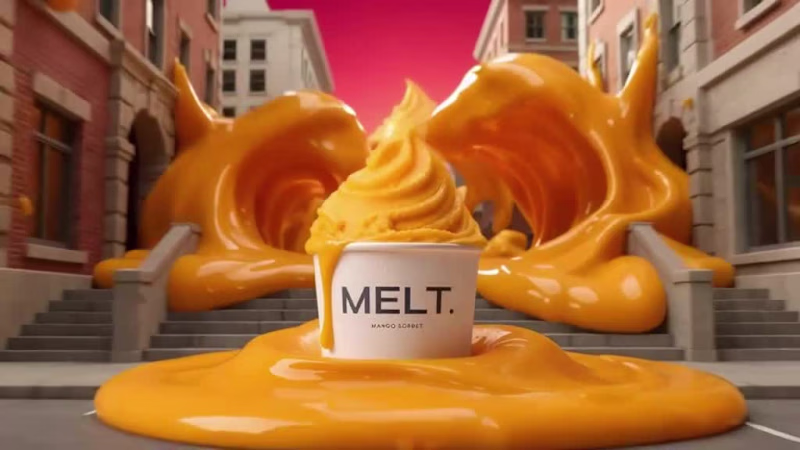 Cover image for MELT. — AI Sorbet Advertising Campaign