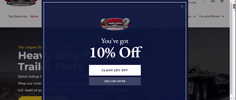 Cover image for MTC Truck Parts WordPress &