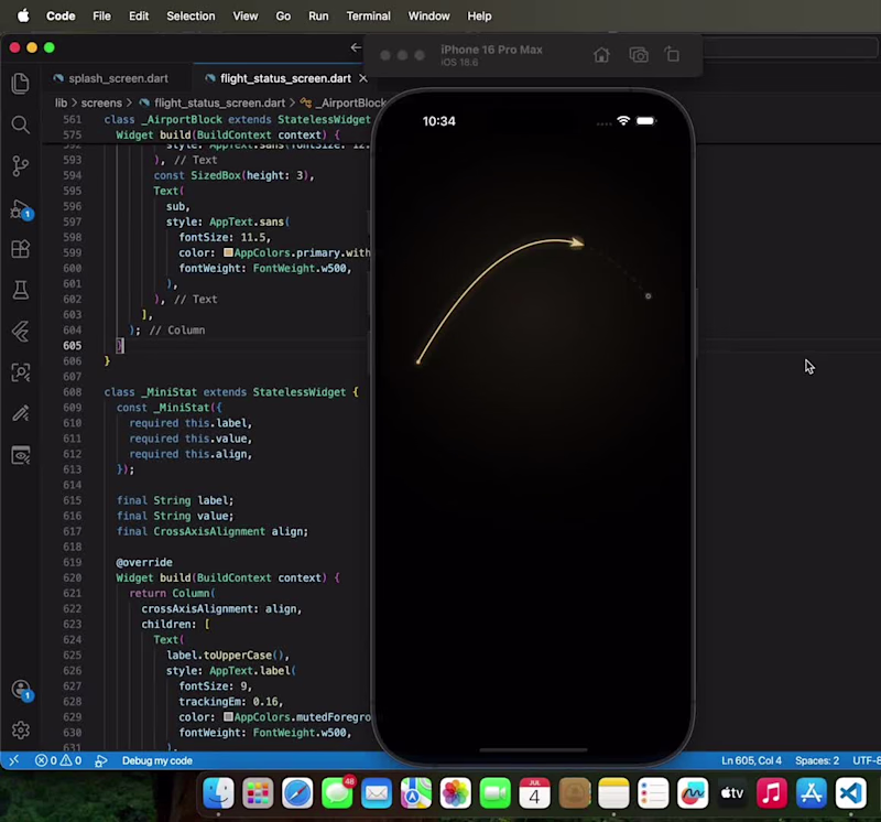 Cover image for This Airline Apps Feels TOO Premium 🤤 #flutter #programming...