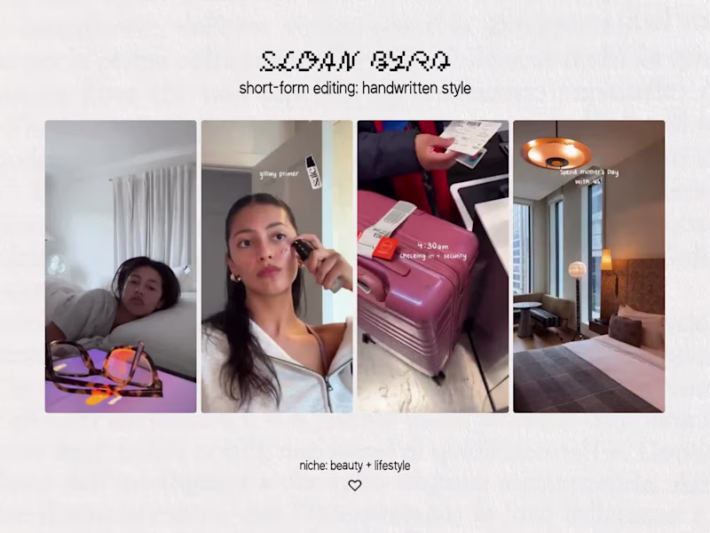Cover image for Short-Form Vlog & Beauty Editing with Handwritten Animation