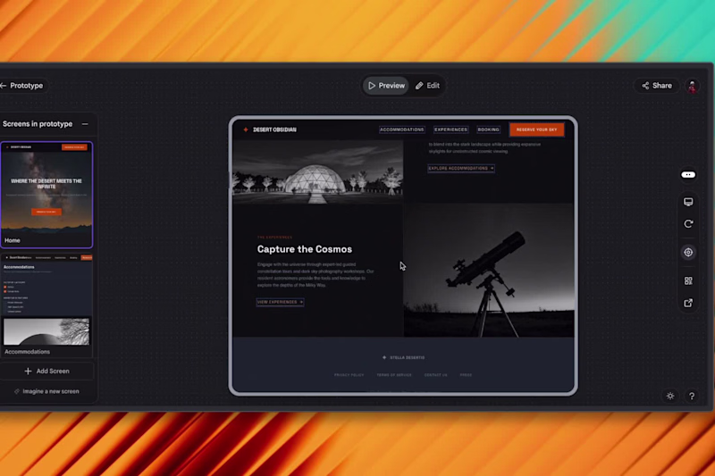 Cover image for Stargazing Retreat — AI-Prompted Landing Page