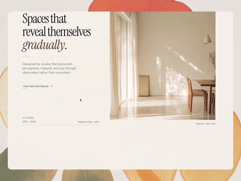Cover image for Travertine is a premium @Framer