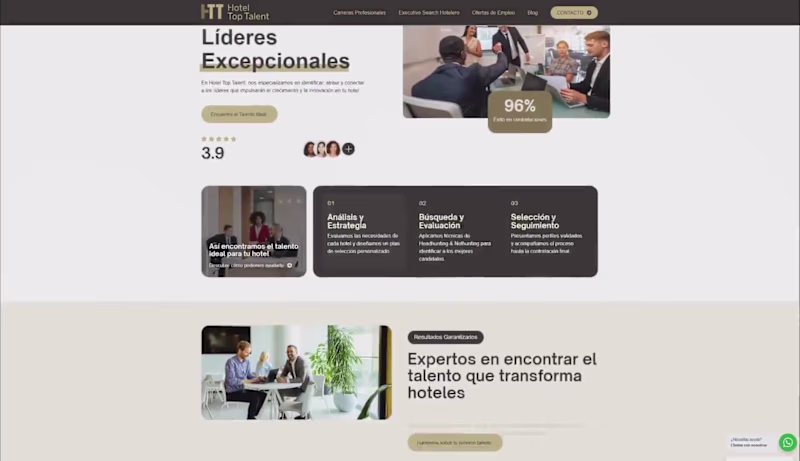 Cover image for Hotel Top Talent Website Rebuild and Rebranding