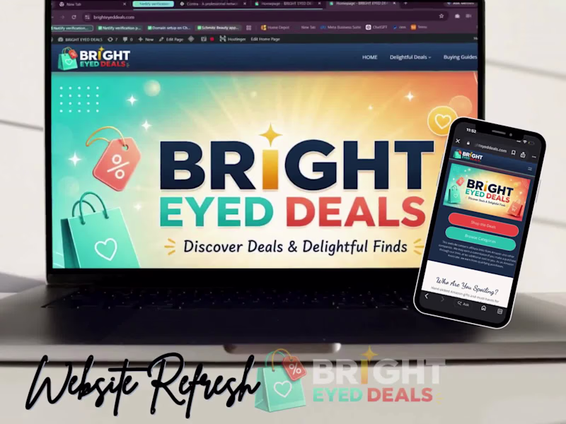 Cover image for Bright Eyed Deals — Complete Website Refresh