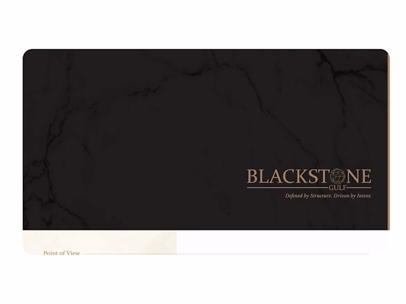 Cover image for Blackstone Gulf - Company Profile Repositioning