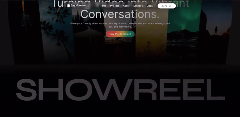 Cover image for Next.js Video Agency Website