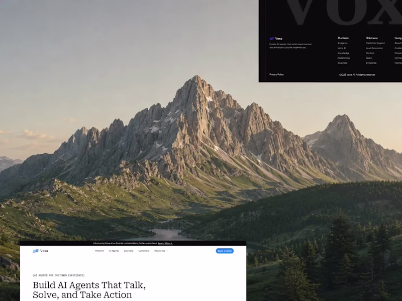 Cover image for Brand + web page design