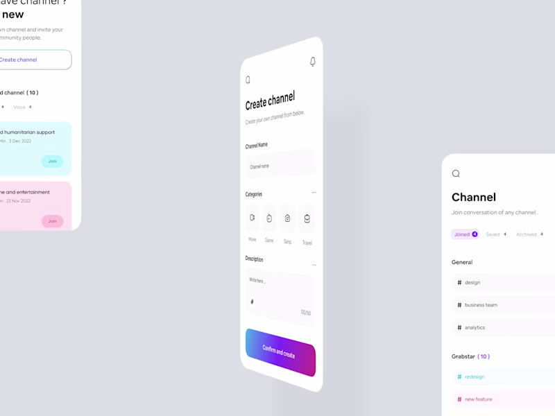 Cover image for Social App UI Design Channel