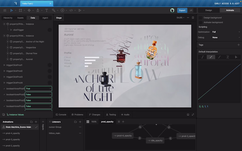 Cover image for Innovative Motion Design for Storefront with Rive Animation