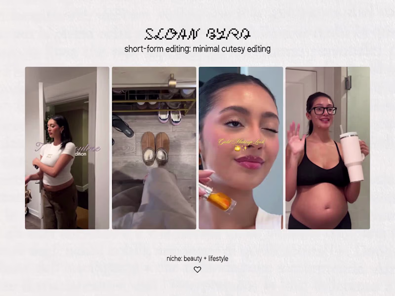 Cover image for Aesthetic & Engaging Short-Form Video Editing for Sloan Byrd