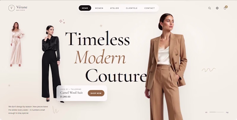 Cover image for E-Commerce Store Animated Website