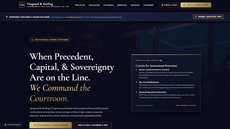 Cover image for Vanguard & Sterling LLP -
