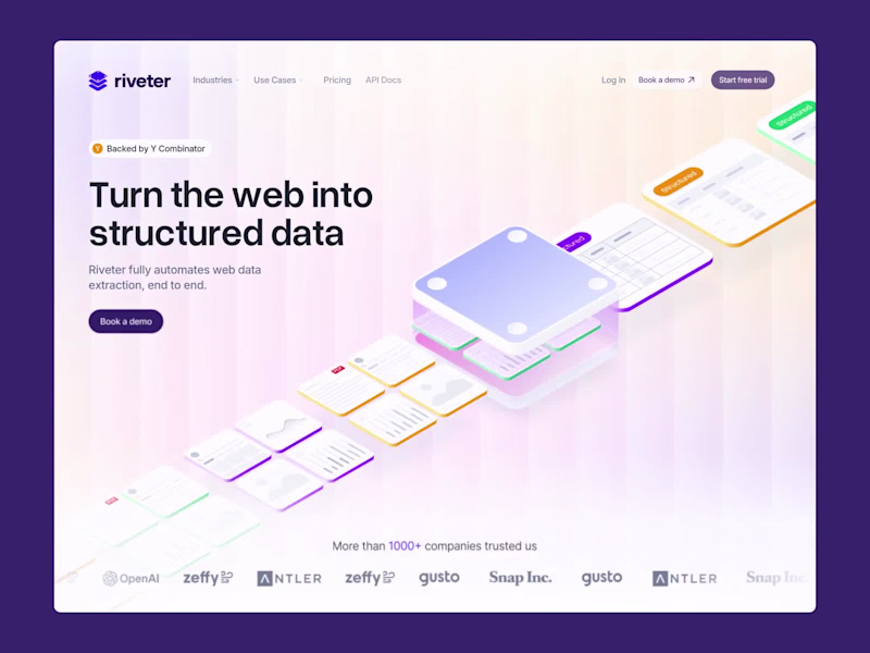 Cover image for Landing Page Design for Riveter