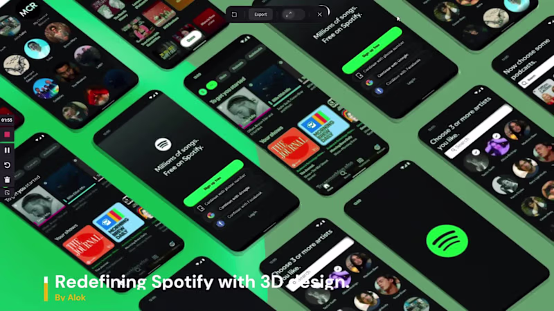 Cover image for Spotify-Inspired 3D Intro Animation