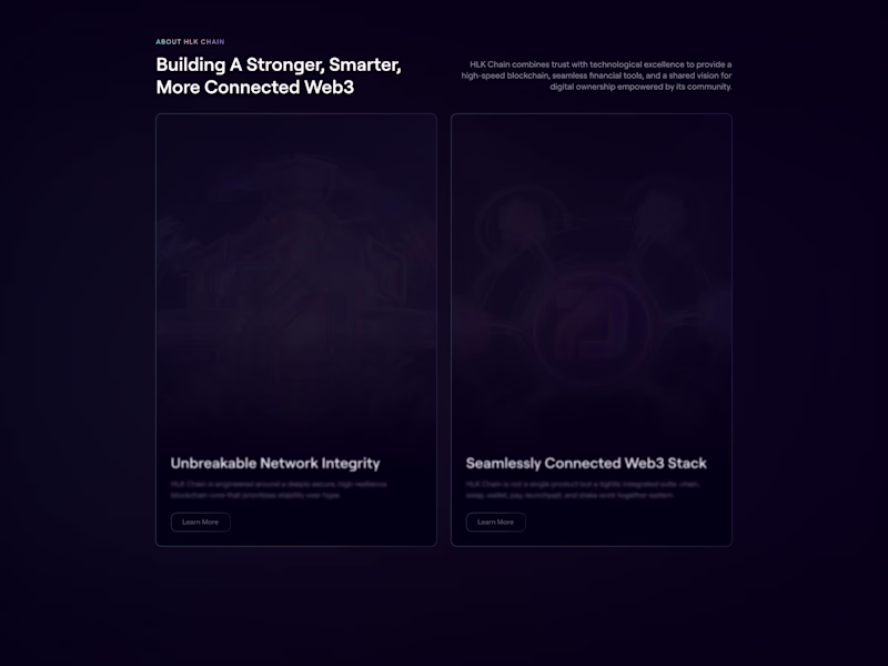 Cover image for Product Feature Highlights Section for HLKChain ✨