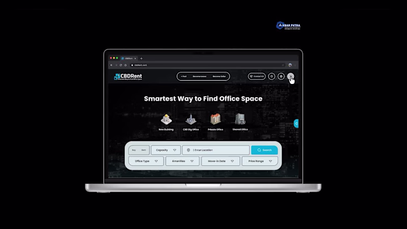 Cover image for Header Navigation Menu Design for CBDRent