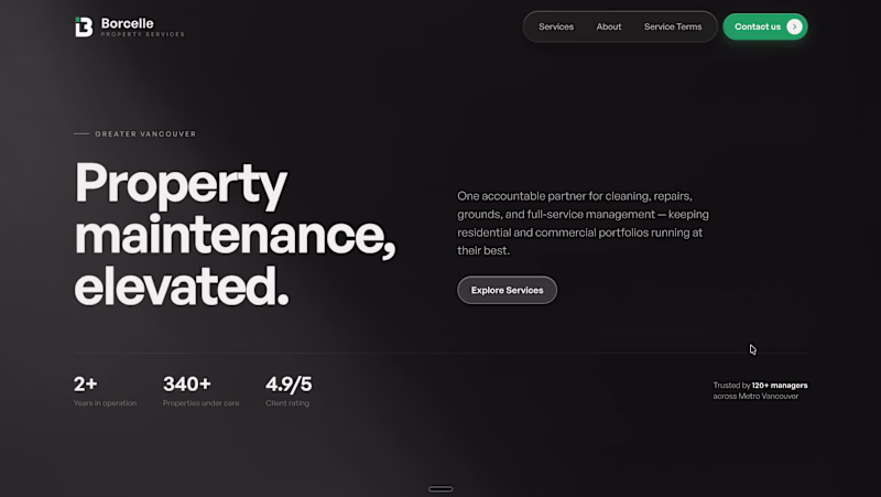 Cover image for Borcelle — a modern website