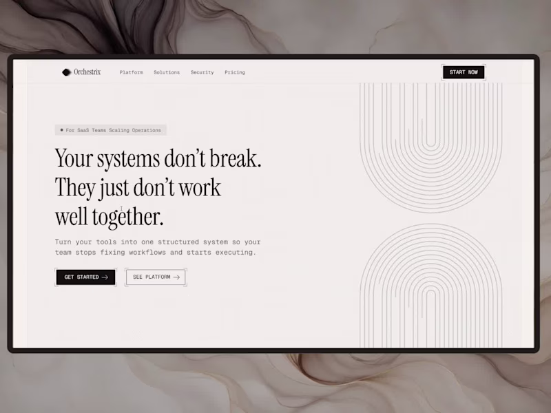 Cover image for Orchestrix — SaaS Landing Page