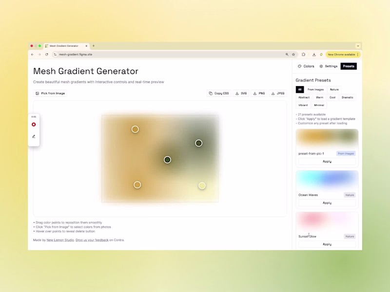 Cover image for Need a themed background? Mesh gradient made within 30 secon...
