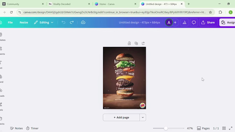 Cover image for Working on Canva is soooo