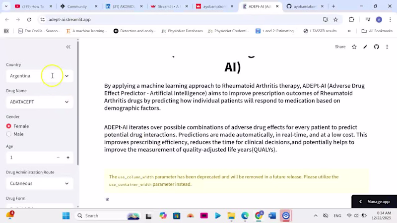 Cover image for An Adverse Drug Effect Predictor Using AI By applying a mach...