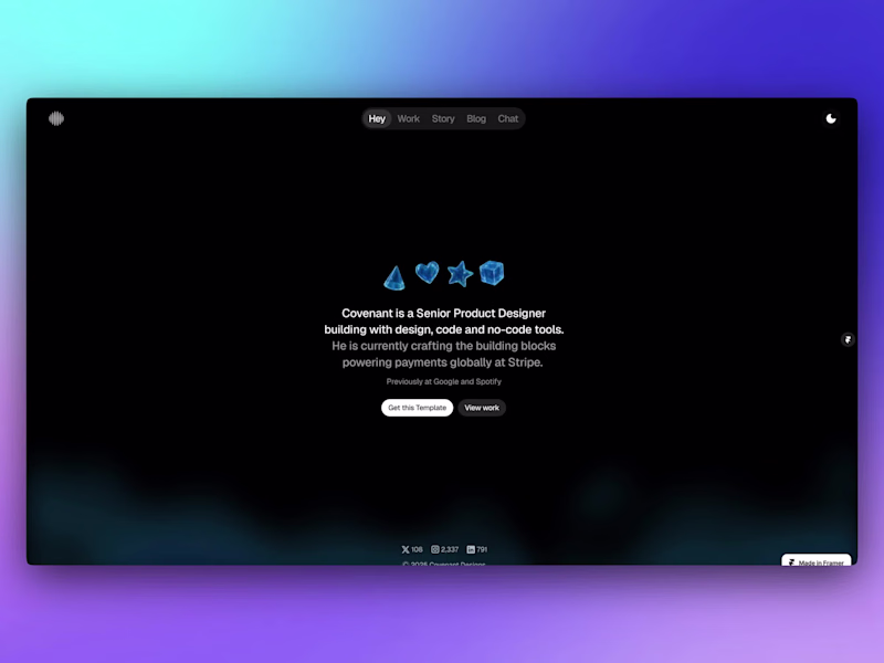 Cover image for Prismé - Premium Minimalist Portfolio
