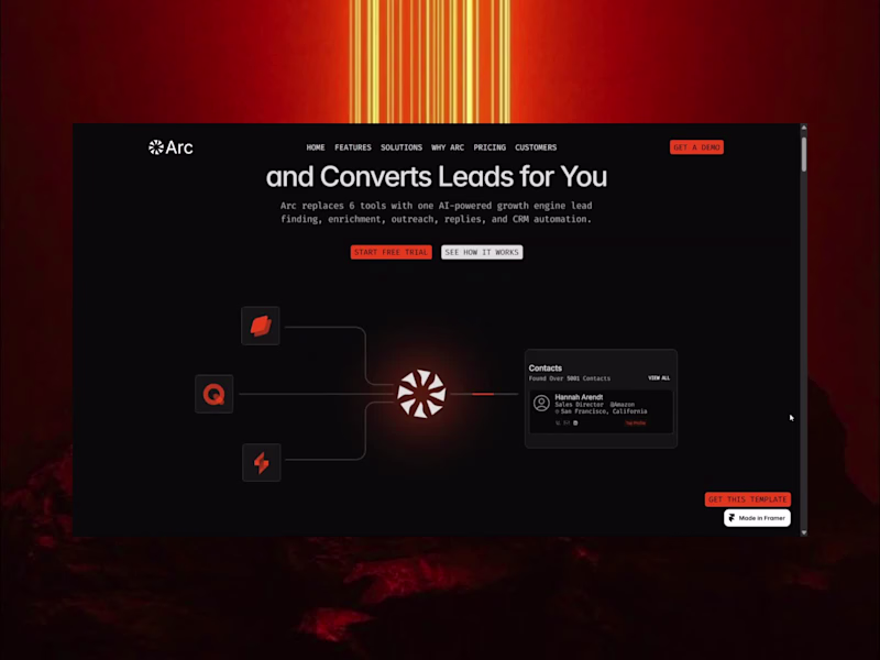 Cover image for Arc – Premium Framer Template