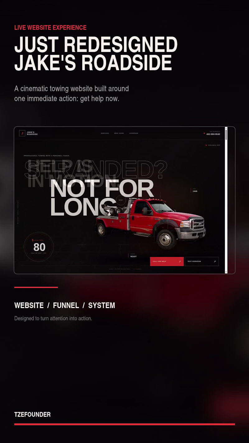 Cover image for Just finished redesigning the website for Jake’s Roadside. T...
