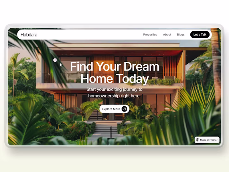 Cover image for Habitara - Real Estate Website Design & Development