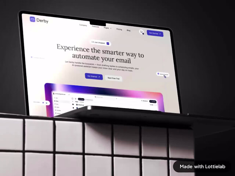 Cover image for Derby | Email Automation SaaS | Web, App & UI/UX Design