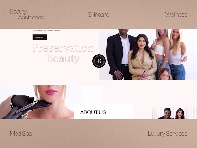 Cover image for Just a quick facelift for Preservation Beauty in Framer