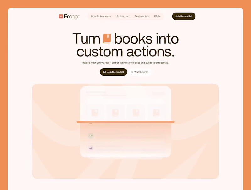 Cover image for Ember Landing Page