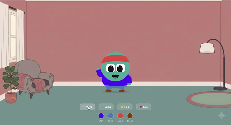 Cover image for Interactive Rive character with an IK rig 