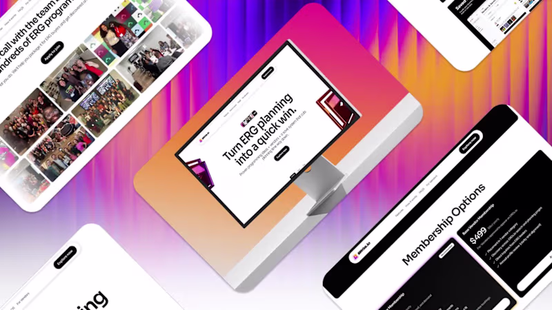 Cover image for ERGs.io SaaS Marketing Site Design & Development