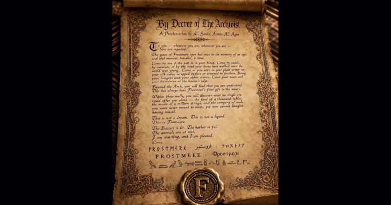 Cover image for Welcome to Frostmere
The Grand Opening