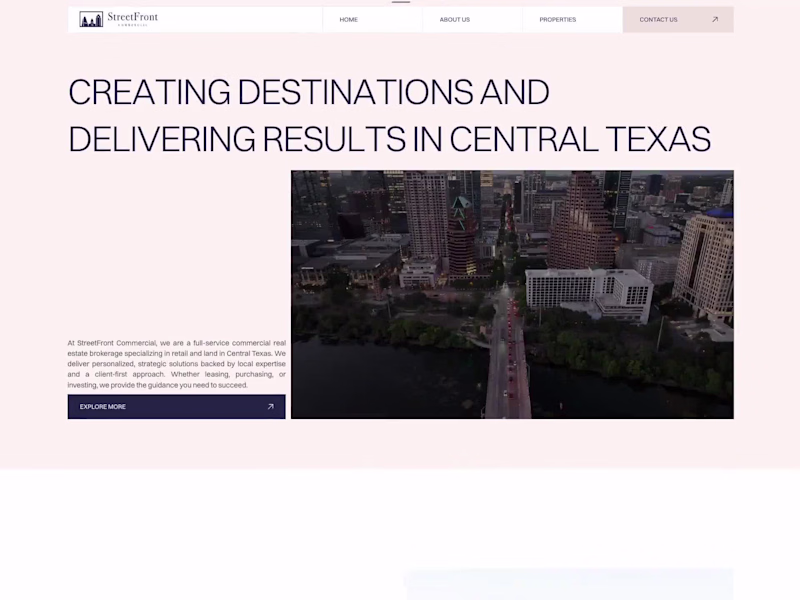 Cover image for StreetFront Commercial - Web design & Webflow Development