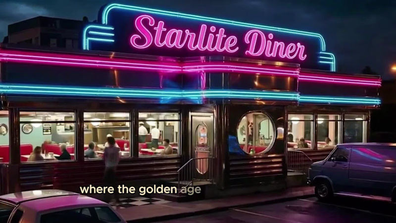 Cover image for A cinematic retro diner ads