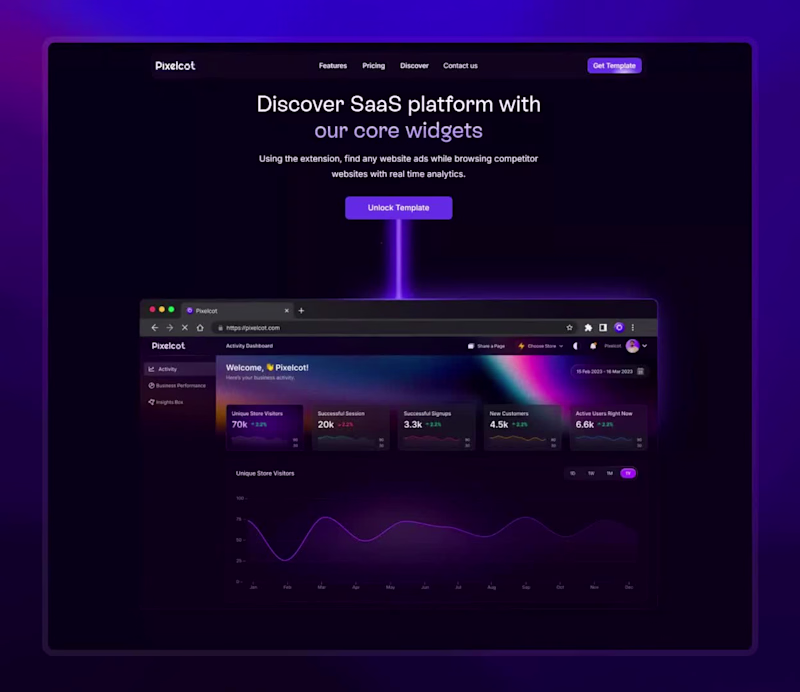 Cover image for Made this in Framer for my template. What do you guys think ...