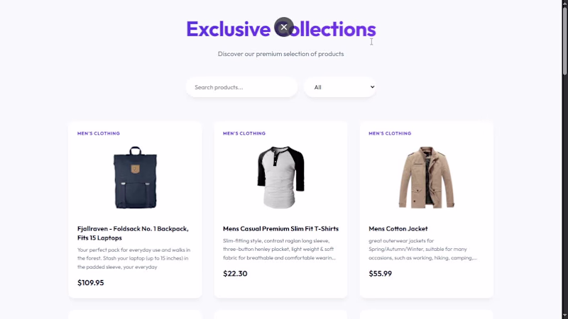 Cover image for Built a Product Listing App