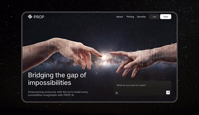 Cover image for A sleek, futuristic landing page