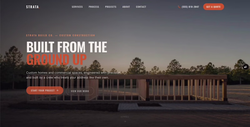 Cover image for Hero video website animation built