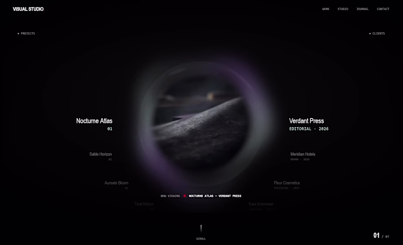 Cover image for Interactive Orbit Portfolio Page Design